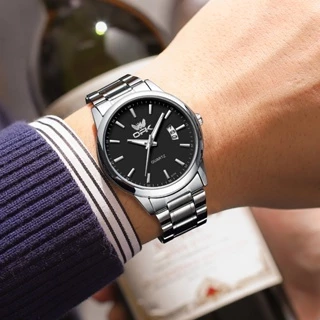 Men Stainless Steel Quartz Watch 6003