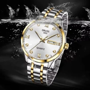ORUSS Men Stainless Steel Quartz Watch