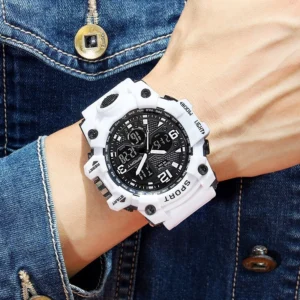 Men Sports Digital Analog Watch