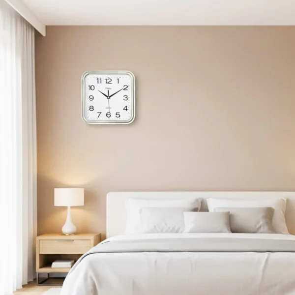 Japan Quartz Silver Wall Clock