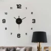 3D Luminous Frameless Wall Clock Sticker