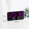 YANN LED Digital Wall Clock L21.5cm W2.7cm H11cm