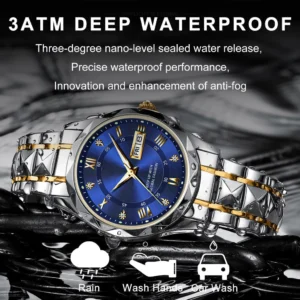 Men Stainless Steel Quartz Watch