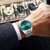 POEDAGAR Quartz Stainless Steel Watch