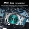 POEDAGAR Quartz Stainless Steel Watch