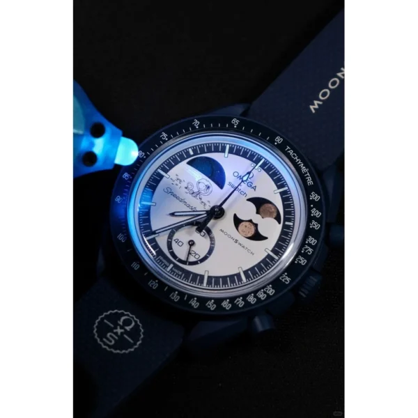 Blue Moon Phase Chronograph Watch