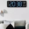 LED Digital Wall Clock Dual Alarm