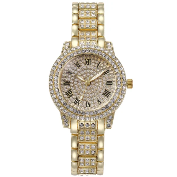 6Pcs Women Rhinestone Watch Set